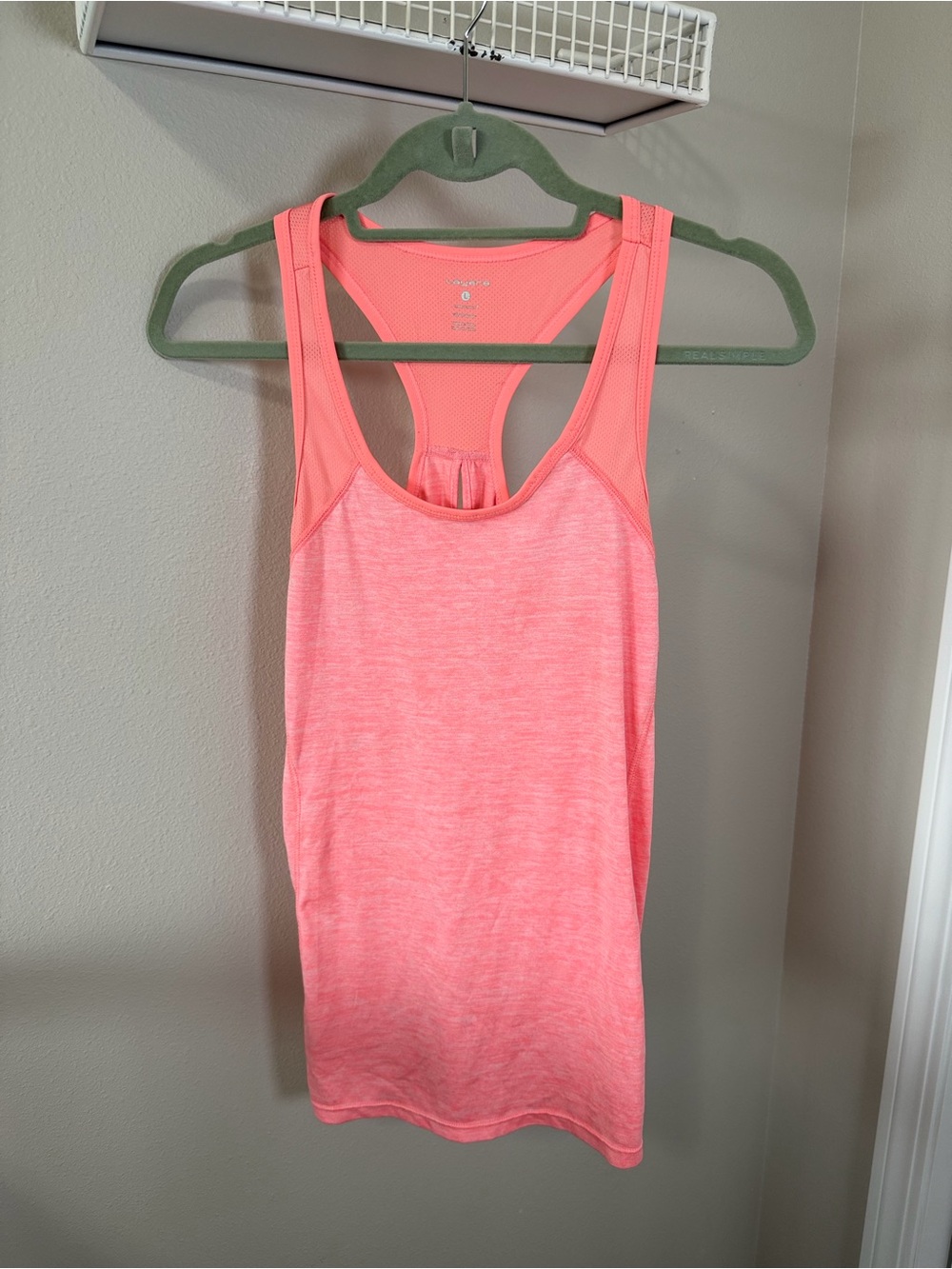 Women's Racerback Tank Top in Coral Pink
